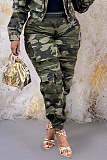 New Stylish High-waisted Stretch Slim-fit Camouflage Cargo Pants SMJR-8025