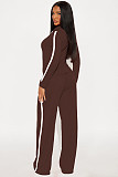 Stylish Color-blocked Hooded Two-piece Set YD-8843
