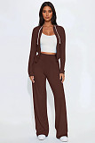 Stylish Color-blocked Hooded Two-piece Set YD-8843