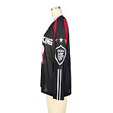 Fashionable Mesh Loose Casual T-shirt Street Style Long Sports Top ASL-6811