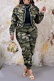 New Stylish High-waisted Stretch Slim-fit Camouflage Cargo Pants SMJR-8025