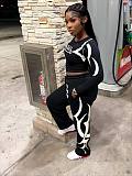 Fashionable Autumn/Winter Sporty Print Color-blocked Casual Suit FC-1427