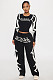 Fashionable Autumn/Winter Sporty Print Color-blocked Casual Suit FC-1427