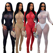 Sexy See-through Tight-fitting Silky Glossy Seamless High-elastic Bodysuit PMR-822