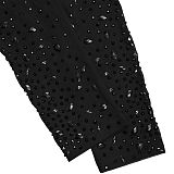 Fashionable and Sexy See-through Mesh Bodycon Dress With Rhinestones V