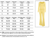 Casual Solid Color Versatile Square Neck Pleated Basic Suit SUM-24335