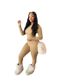 Sexy and Stylish Two-piece Set For Commuting and Fitness PMR-815