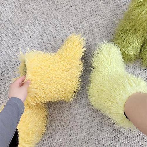 2025 Fashionable Faux Tank Wool Short Snow Boots RS-5000