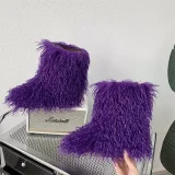 2025 Fashionable Faux Tank Wool Short Snow Boots RS-5000