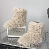 2025 Fashionable Faux Tank Wool Short Snow Boots RS-5000