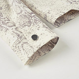 Casual Street Style Snakeskin Retro Jacket With Pockets MRA-44959
