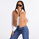 Autumn/Winter Zippered Collared Lambswool Vest with Pockets and A Slim Fit Outerwear Top XYWL-25TP403