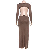 Stylish and Elegant Rhinestone-embellished Bodycon Backless Dress ZJQD-86524