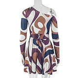 Sexy Floral Print Strapless A-line Mini Dress JY-303610