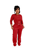 Stylish Autumn/Winter Solid Color Comfortable Sporty Casual Hoodie Set PMR-824