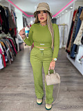 Stylish Autumn/Winter Solid Color Comfortable Sporty Casual Hoodie Set PMR-824