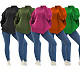 New Casual Solid-color Loose-fitting Knitted Pullover Sweater TR-1356