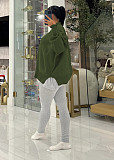 New Casual Solid-color Loose-fitting Knitted Pullover Sweater TR-1356