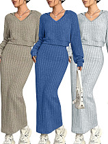 2025 Casual Solid Color Vest Dress and Top Two-Piece Set YH-9028 2025 Casual Solid Color Vest Dress and Top Two-Piece Set YH-9028