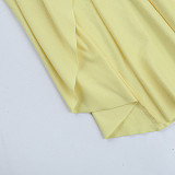 2025 Sexy Hollow-Out One-Shoulder Long-Sleeve Slit Bodycon Dress SUM-25386