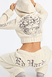 Casual and Stylish Bubble Fleece Long Embroidered Winter Suit MJL-508