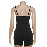 Sexy Long-sleeved Top and Figure-hugging Jumpsuit Set ZJQD-88442