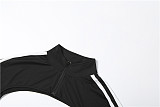 Sexy Long-sleeved Top and Figure-hugging Jumpsuit Set ZJQD-88442