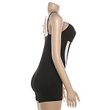 Sexy Long-sleeved Top and Figure-hugging Jumpsuit Set ZJQD-88442