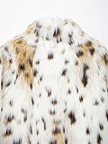 Autumn/Winter Leopard Print Plush Gradient Faux Fur Coat/Jacket ZNFR-144