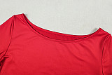 2025 New Arrival Round Neck Fitted Ruched Tie-Up Bodycon Dress JY-303715
