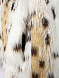 Autumn/Winter Leopard Print Plush Gradient Faux Fur Coat/Jacket ZNFR-144