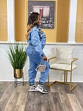 2025 Sexy High-Stretch Multi-Pocket Washed Denim Casual Set NIYA-NY8158