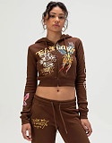 Fashionable Printed Sweatshirt and Casual Straight-leg Pants Set MJL-102