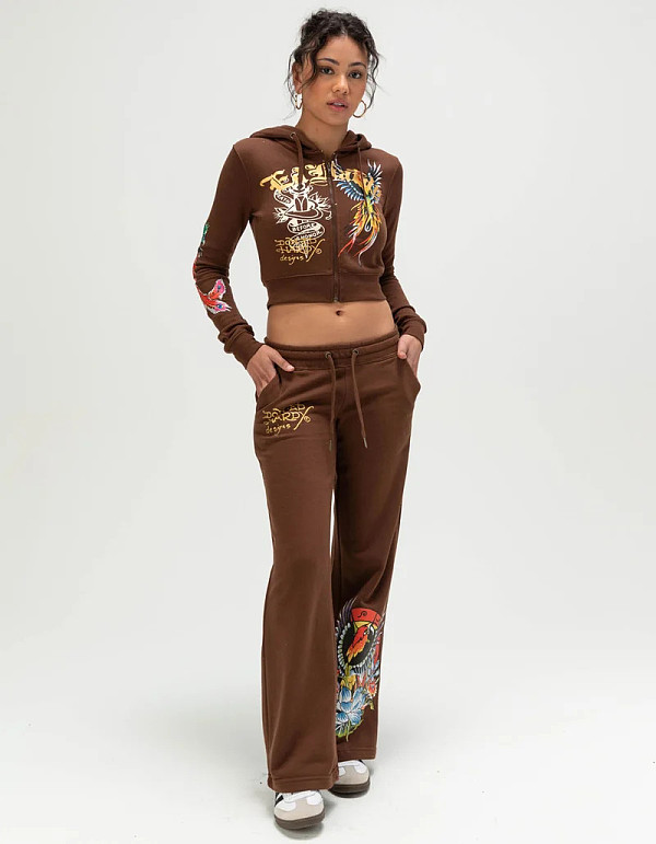 Fashionable Printed Sweatshirt and Casual Straight-leg Pants Set MJL-102