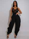2026 Casual Floral Solid Color Straight-Leg Pants SFY-795