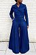 Fashion V-neck Wide-leg Pants Set Denim Suit CY-9809