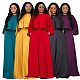 New Autumn/Winter 2025 Round-neck Irregular lantern Sleeve Top Loose Wide-leg Pants Set NNWY-8153