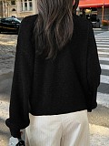 2025 Casual and Simple Button-Up Long-Sleeved Cardigan Sweater LDG-48025