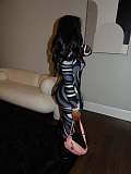 New Arrival Sexy Color-Blocking Printed Slim-Fit Stretchy High-Neck Jumpsuit XS-1863