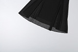 2025 New Arrival Mesh Panel See-Through High-Waisted Backless Dress ZJQD-89243
