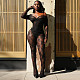 Autumn/Winter Lace Cutout Off-Shoulder Bardot Neck High-Waisted Flared Pants Set XYWL-25ST447
