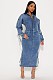 2025 Fashionable Loose-fitting High-Waisted Denim Dress RS-A6695