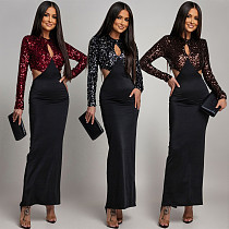 Sexy Hollow-out Sequined Bodycon Dress For Women CYA-902172