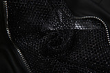 Stylish Solid-color Mesh Paneling Loose-fitting Hooded Top XS-87505