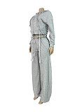 Casual Hooded Top and Wide-leg Pants Two-piece Set With Drawstring Ties RS-25072