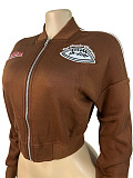 2025 Fashion Fleece-Lined Zippered Embroidered Baseball Jacket/Sweatshirt RS-25061