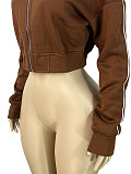 2025 Fashion Fleece-Lined Zippered Embroidered Baseball Jacket/Sweatshirt RS-25061