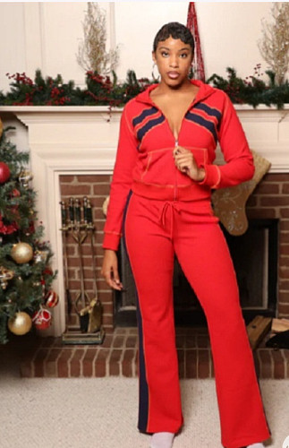 2025 Casual Sportswear Set: Jacket and Straight-Leg Pants (Two-Piece Set) BG-251231