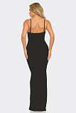 Sexy Rhinestone Embellished Strappy Waist-Cinching Elastic Bodycon Long Dress NY-3188
