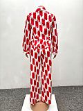 African Women Loose Long-sleeved Shirt For Spring Autumn Long Pants Amazon Two Pieces QZ-1889